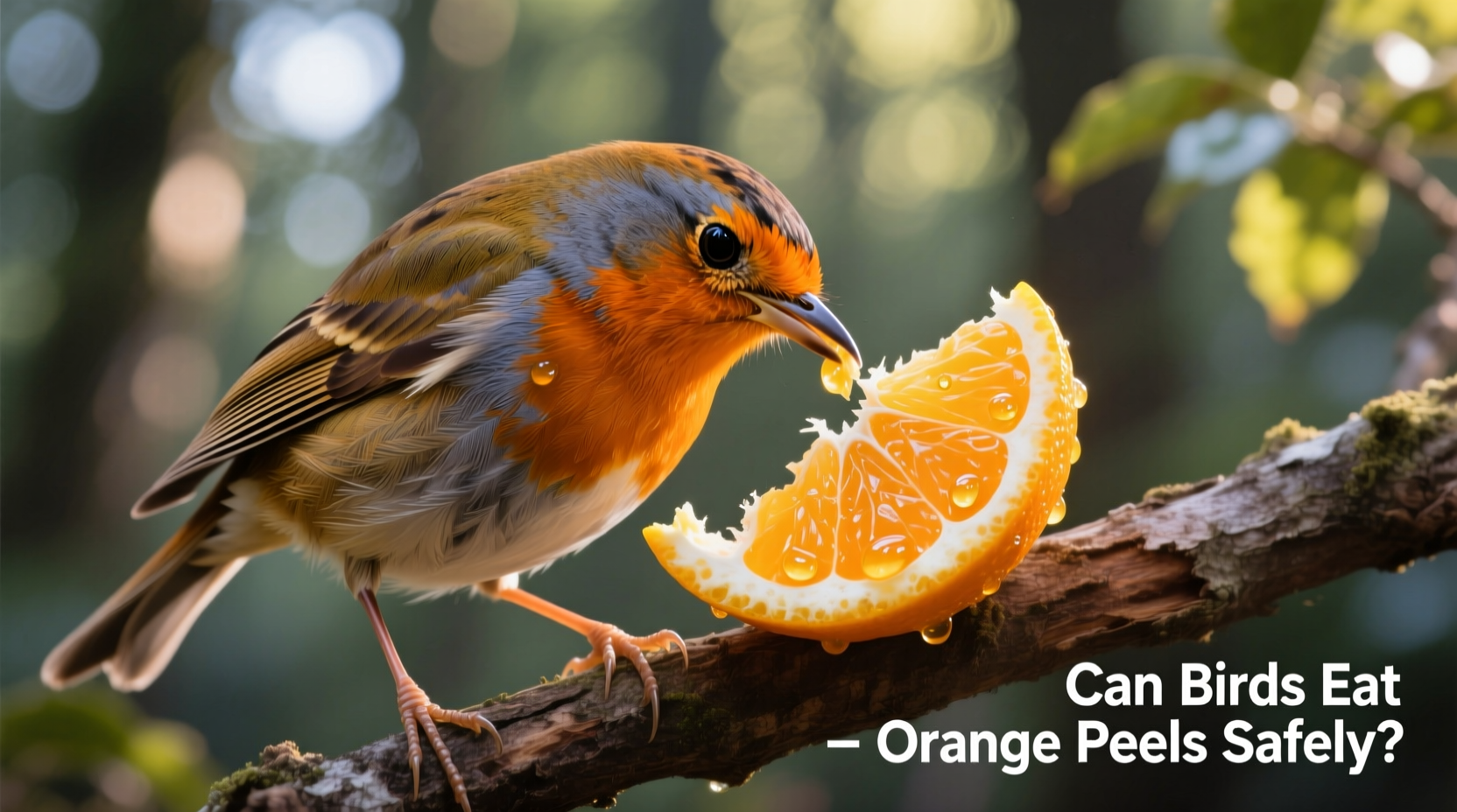 can birds eat orange peels