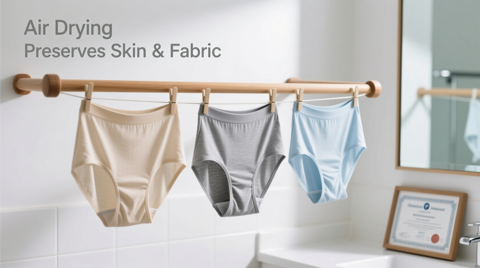 air drying underwear healthier for sensitive skin