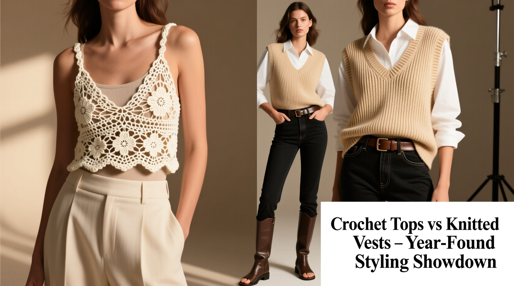 crochet tops vs knitted vests which is easier to style year round