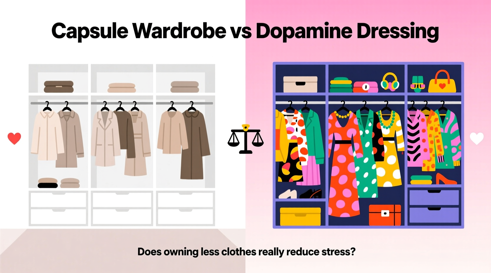 capsul wardrobe vs dopamine dressing does owning less clothes really reduce stress