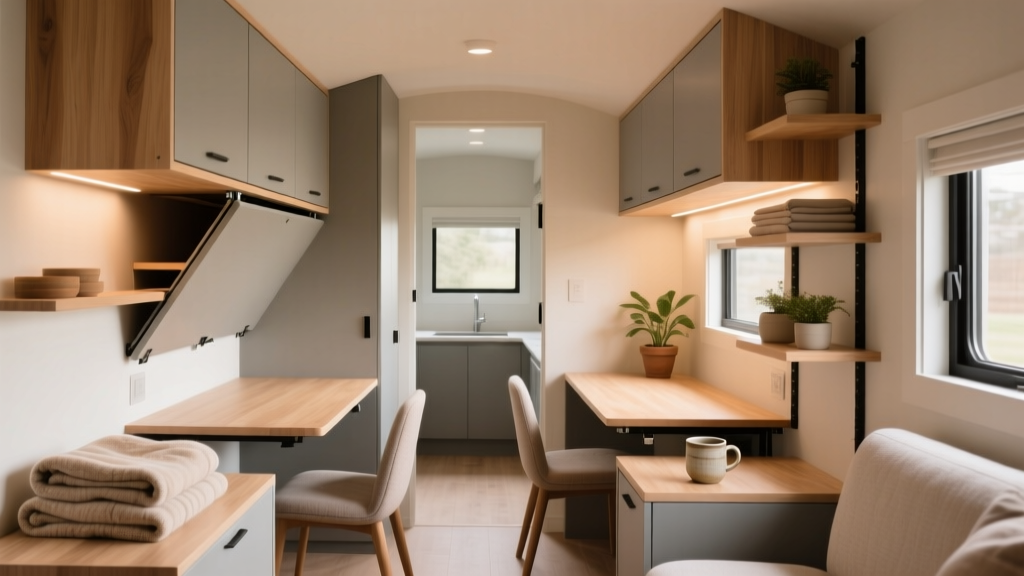 Smart Living Area Storage Ideas for Tiny Houses