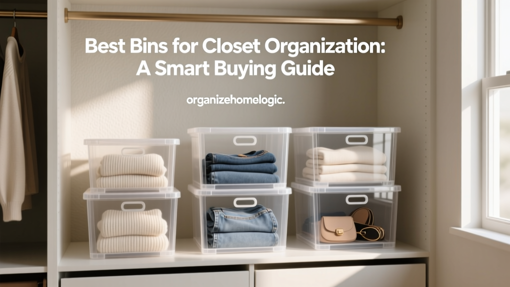 Best Bins for Closet Organization: A Smart Buying Guide