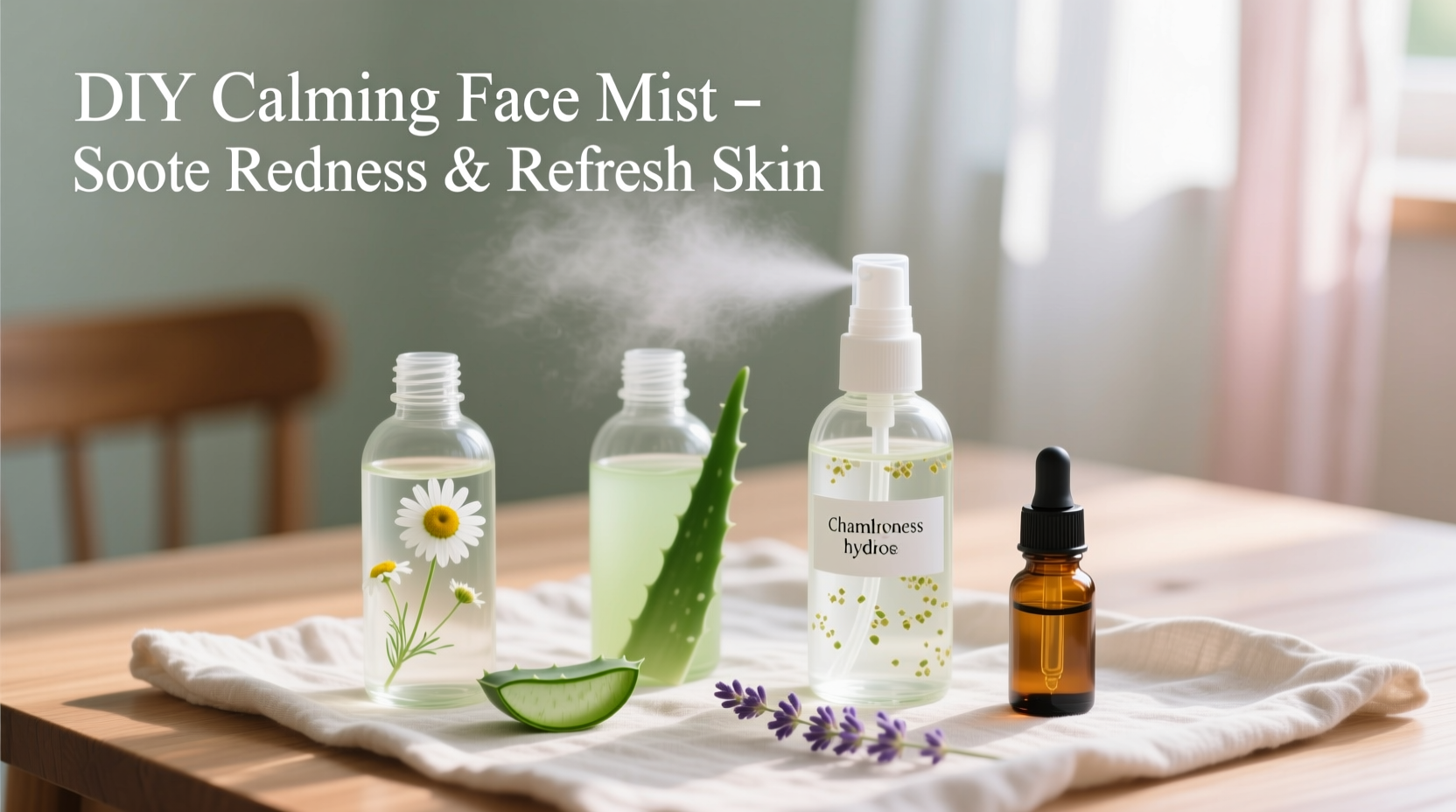 how to make a diy face mist that calms redness and refreshes skin