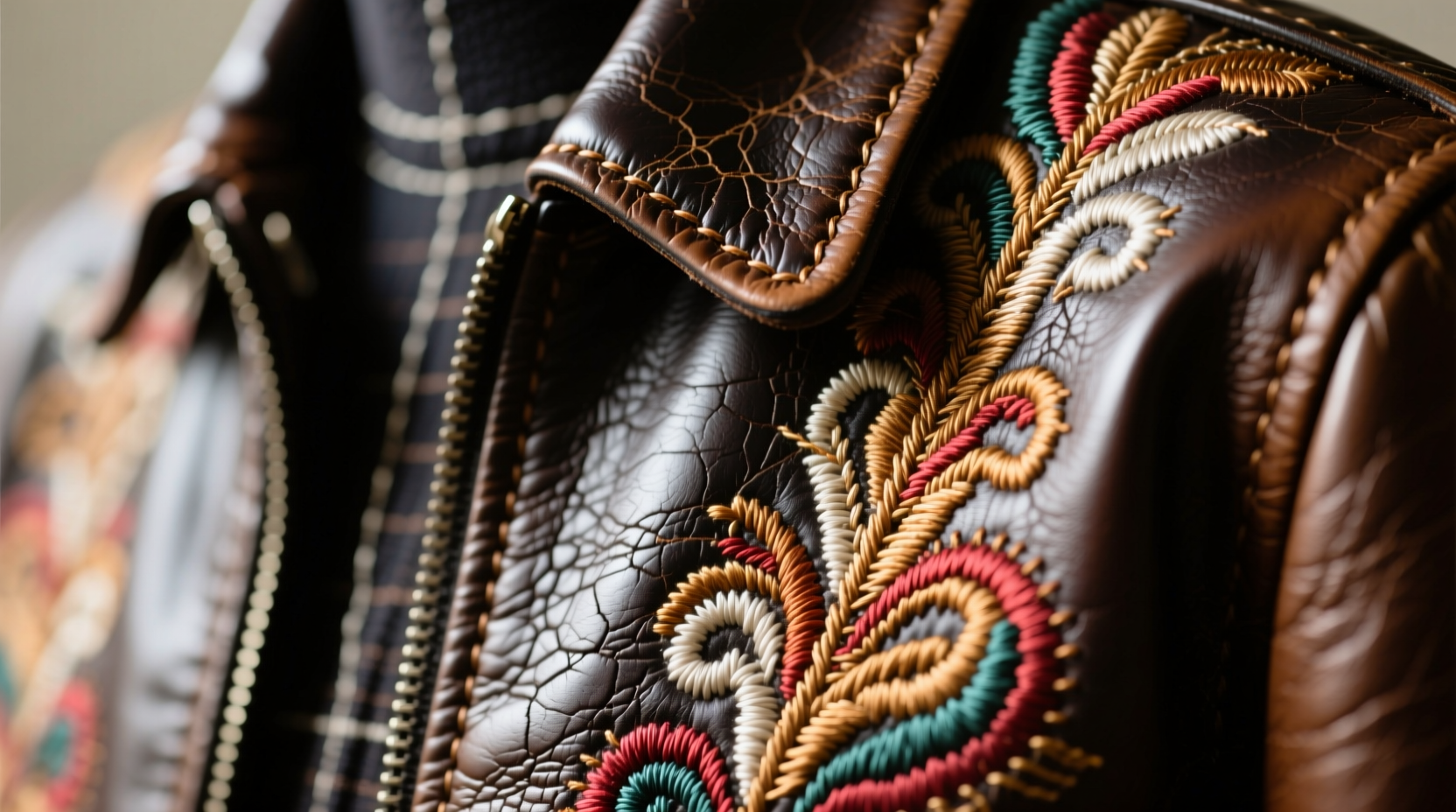 how to clean embroidered leather jackets safely