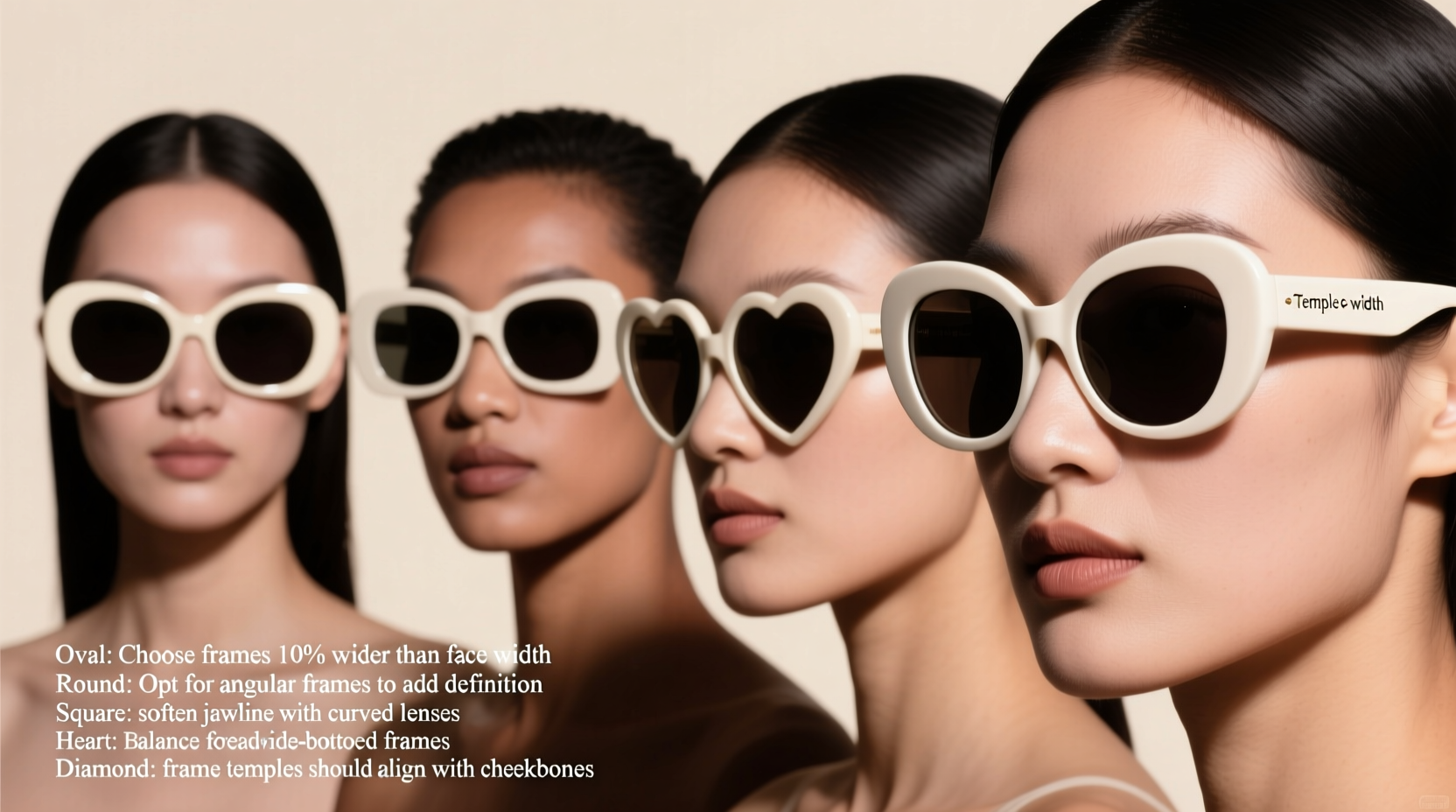 how to pick the perfect size for oversized sunglasses based on face shape