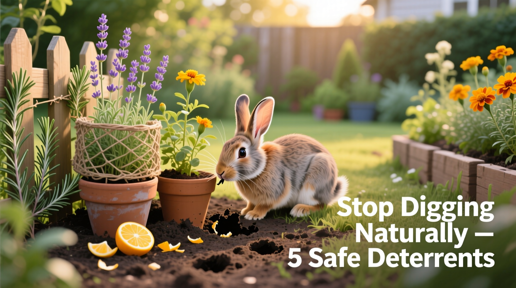 how to stop your rabbit from digging up your houseplants natural deterrents