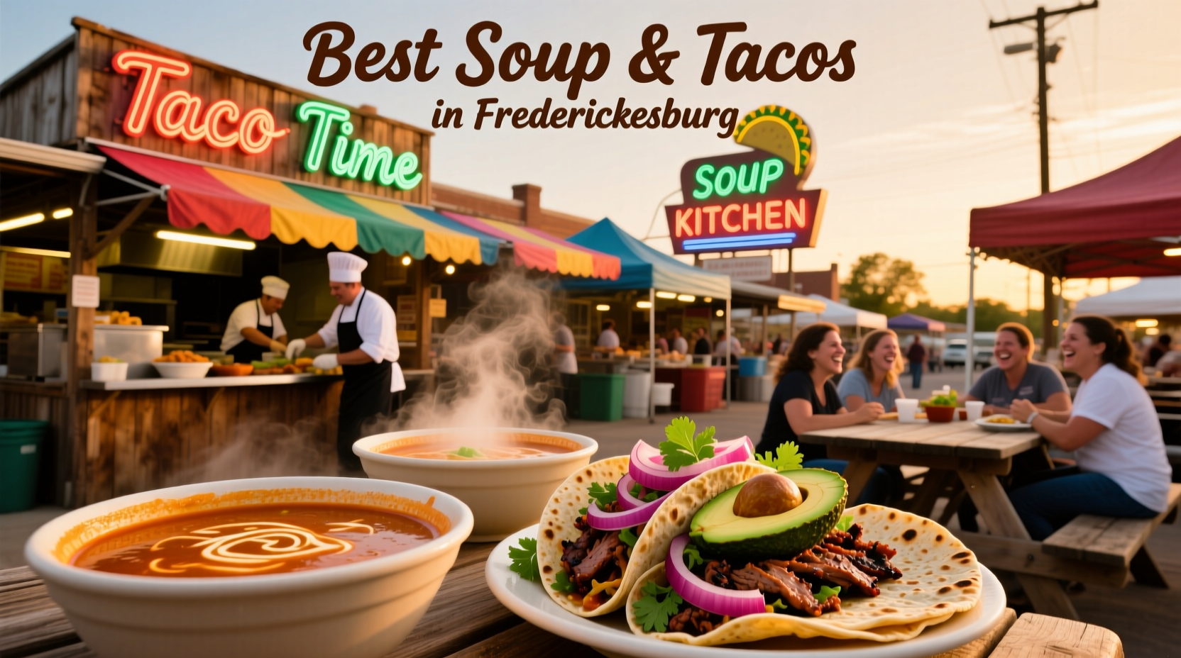 best soup and taco spots in fredericksburg