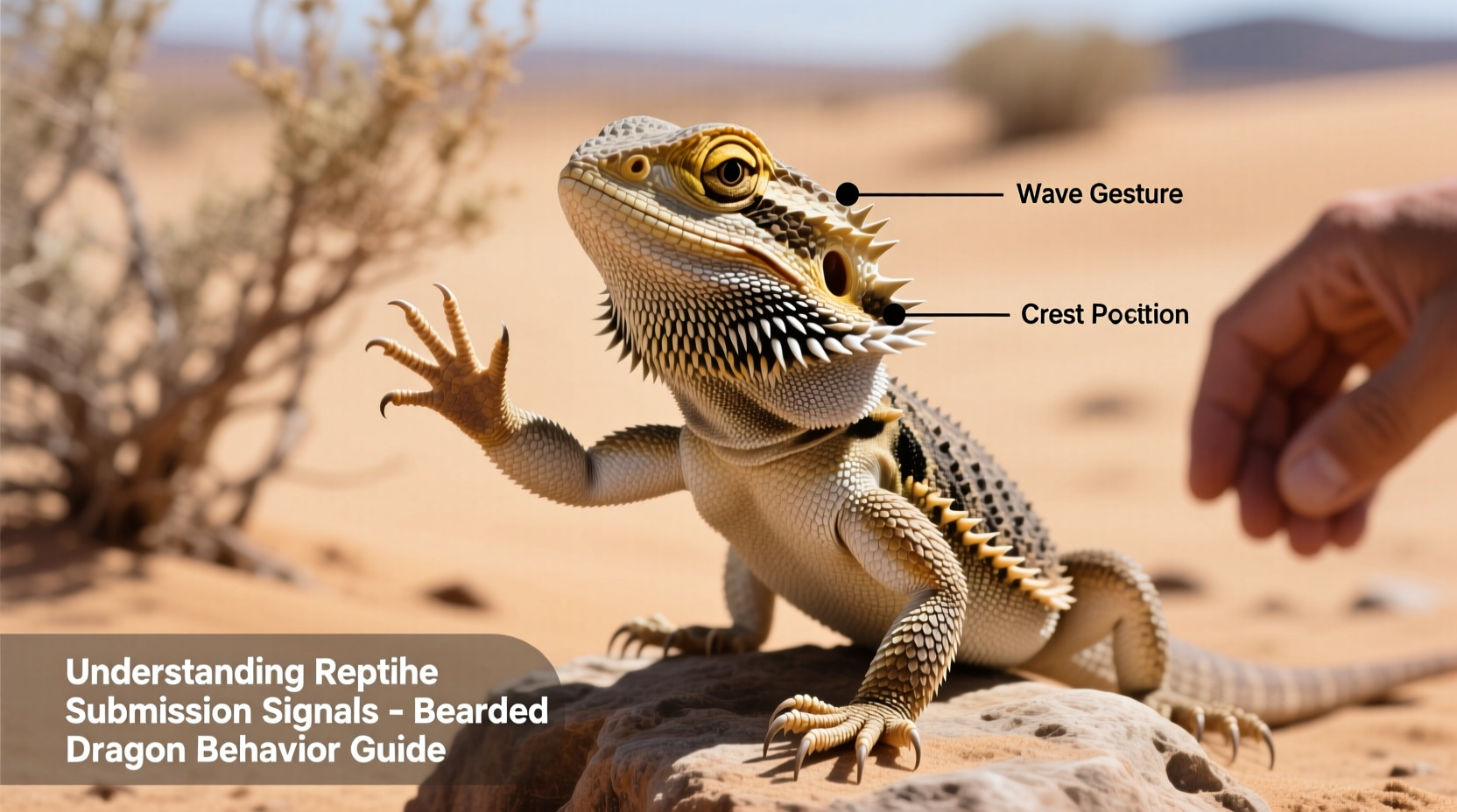 why does my bearded dragon wave at me understanding reptile submission signals