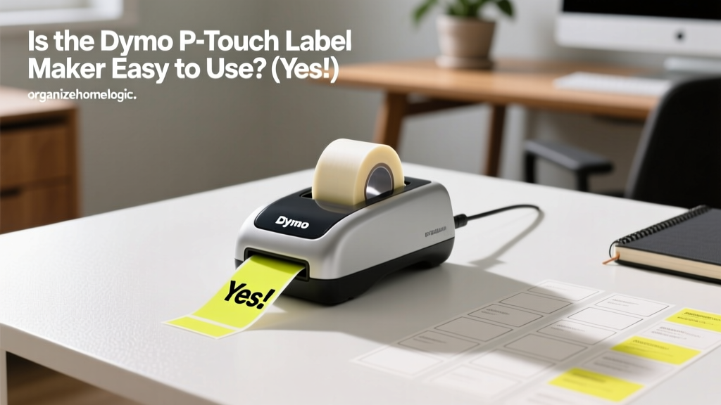 Is the Dymo P-Touch Label Maker Easy to Use? (Yes!)