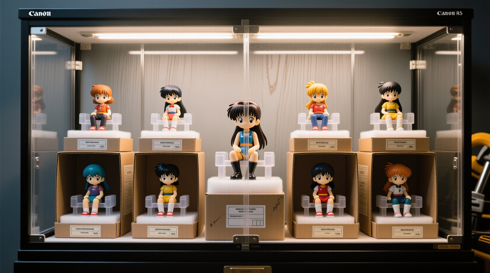 how to safely store vintage anime figures without fading or damage