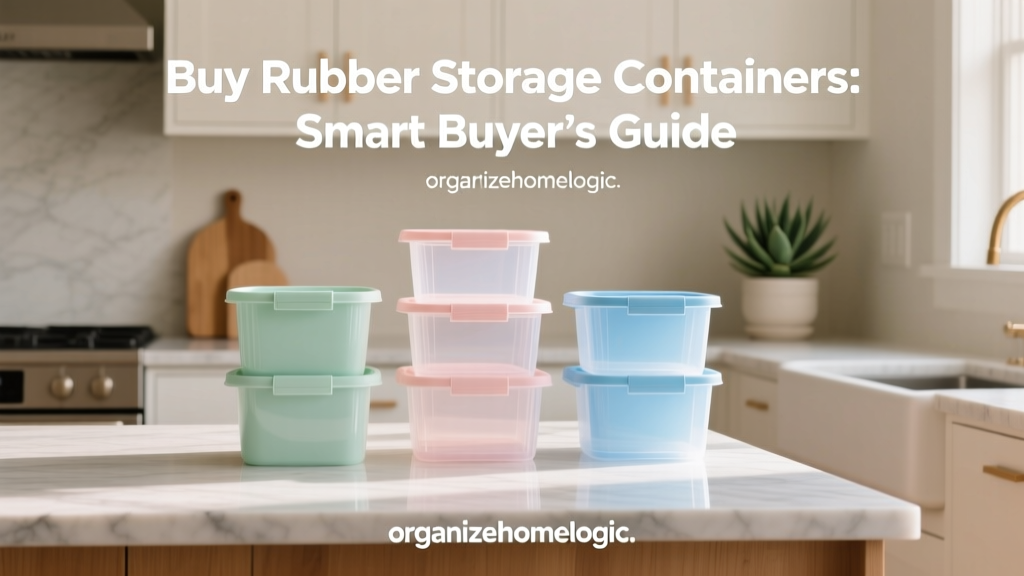 Buy Rubber Storage Containers: Smart Buyer’s Guide