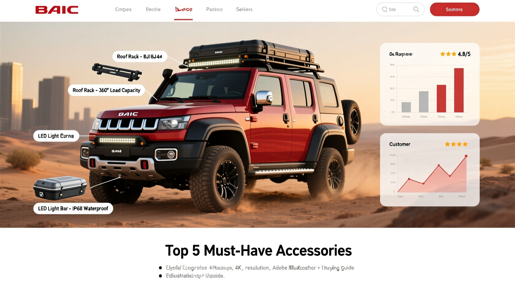 baic bj40 accessories best sellers