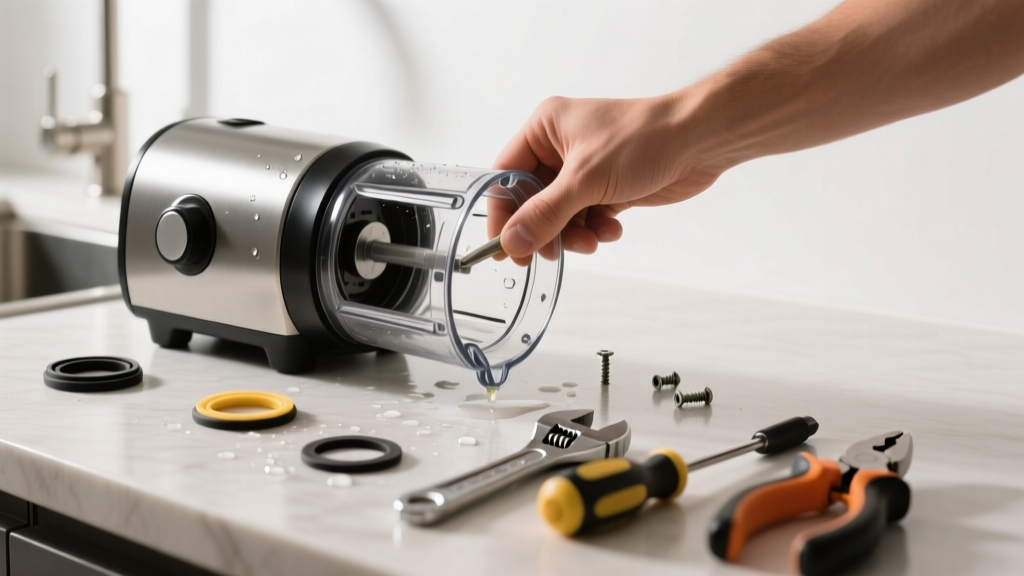 Fixing a Leaking Blender in the Kitchen