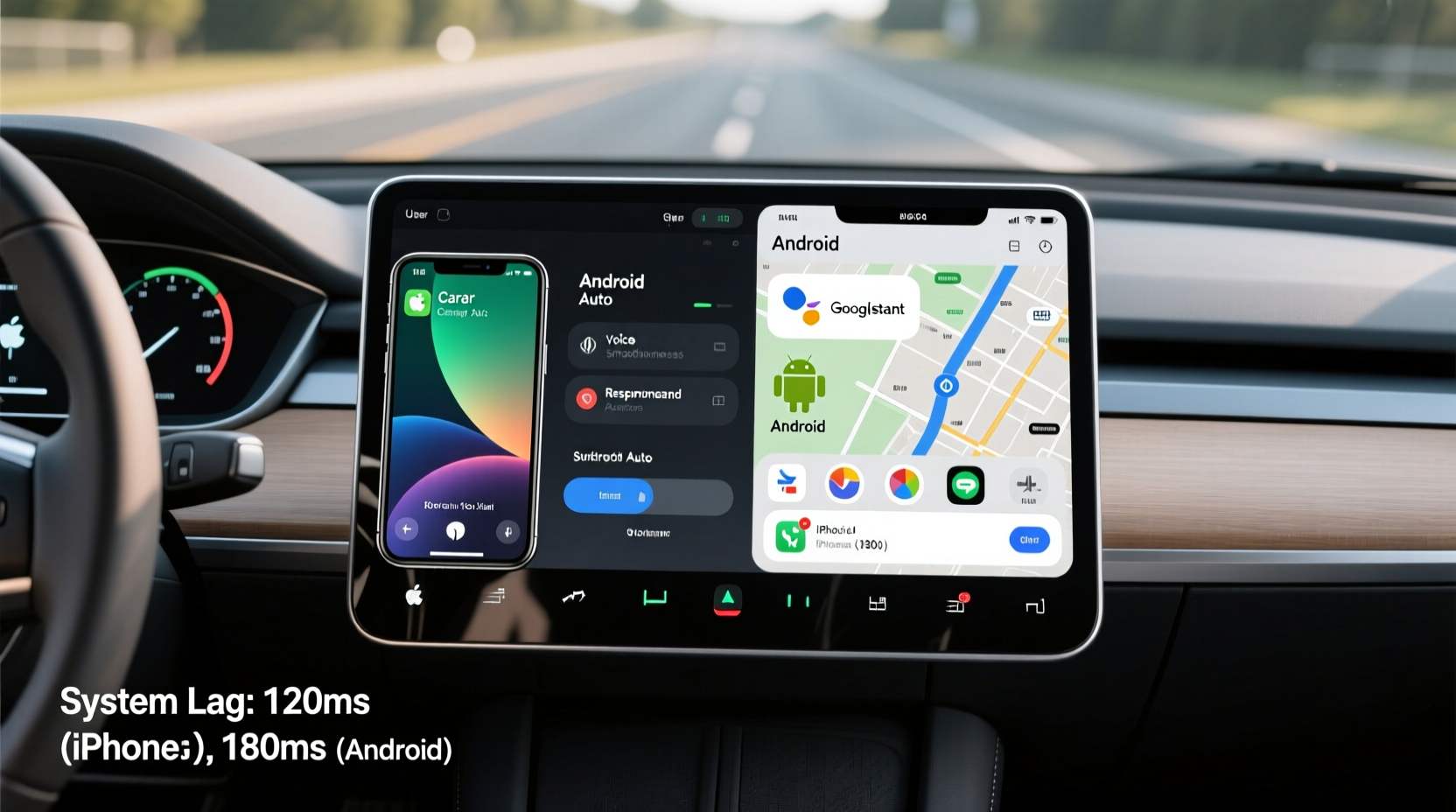 iphone vs android auto settings which gives a smoother driving experience