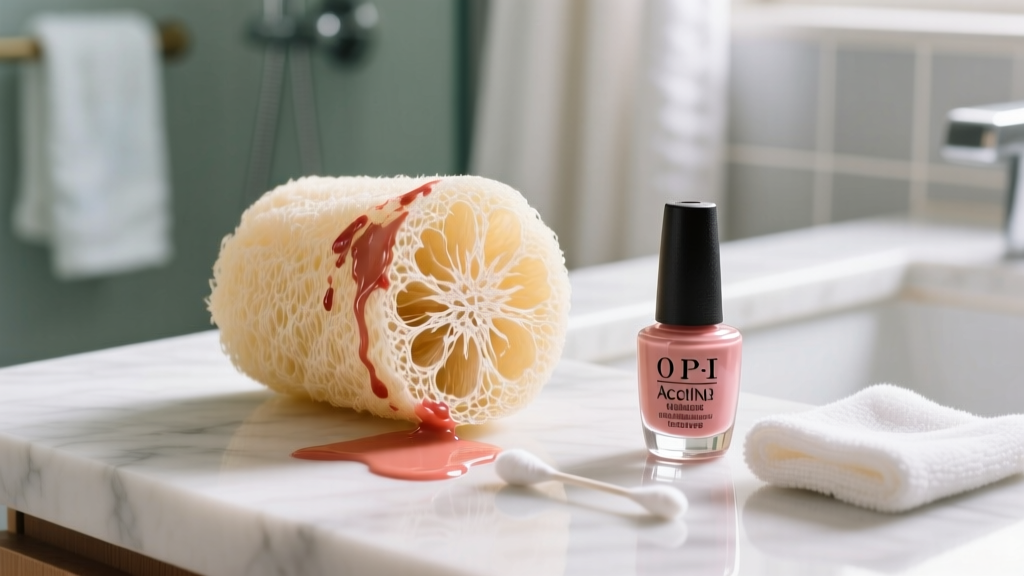 Tested: How to Get Nail Polish Out of Loofah Fast