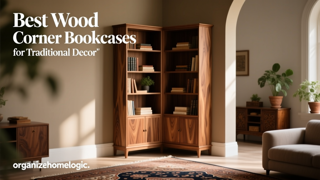Best Wood Corner Bookcases for Traditional Decor