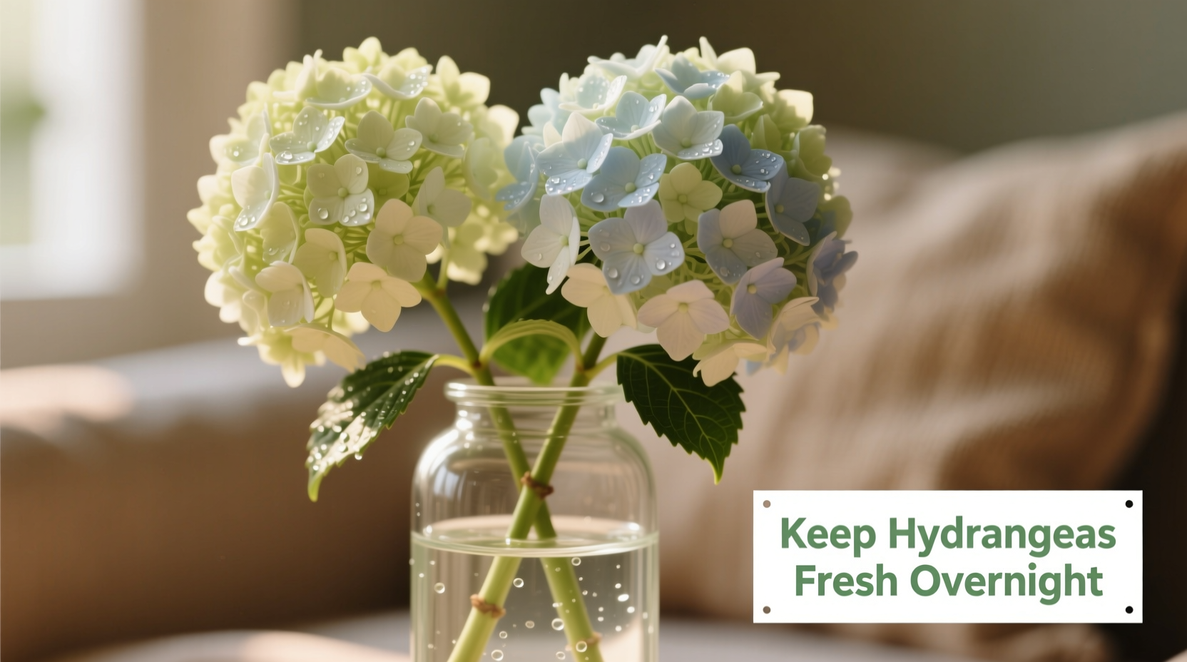 expert tips for keeping cut hydrangeas fresh and preventing wilting overnight