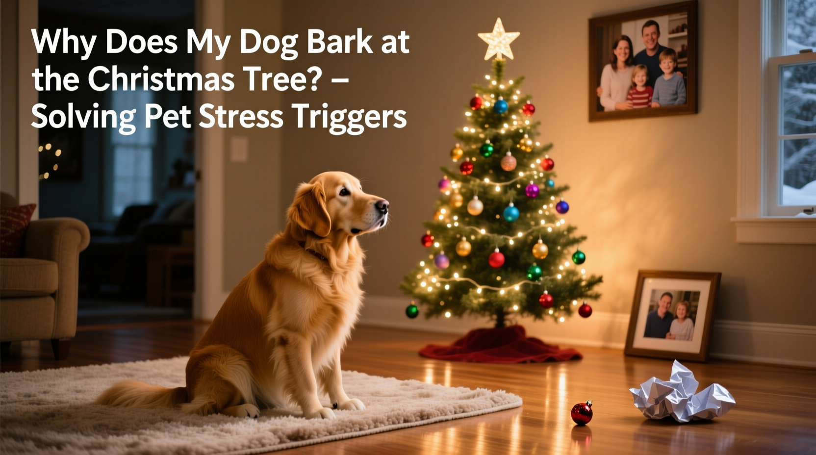 why does my dog bark at the christmas tree solving pet stress triggers