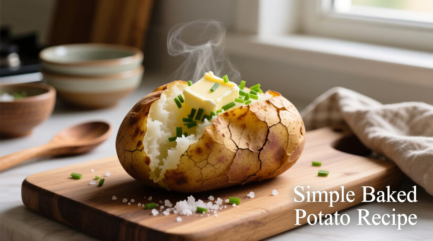 Perfect Simple Baked Potato Recipe in 60 Minutes