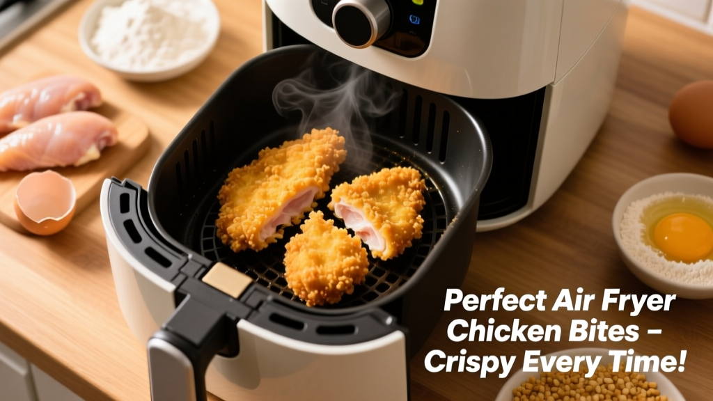 How to Air Fry Breaded Chicken Bites Perfectly