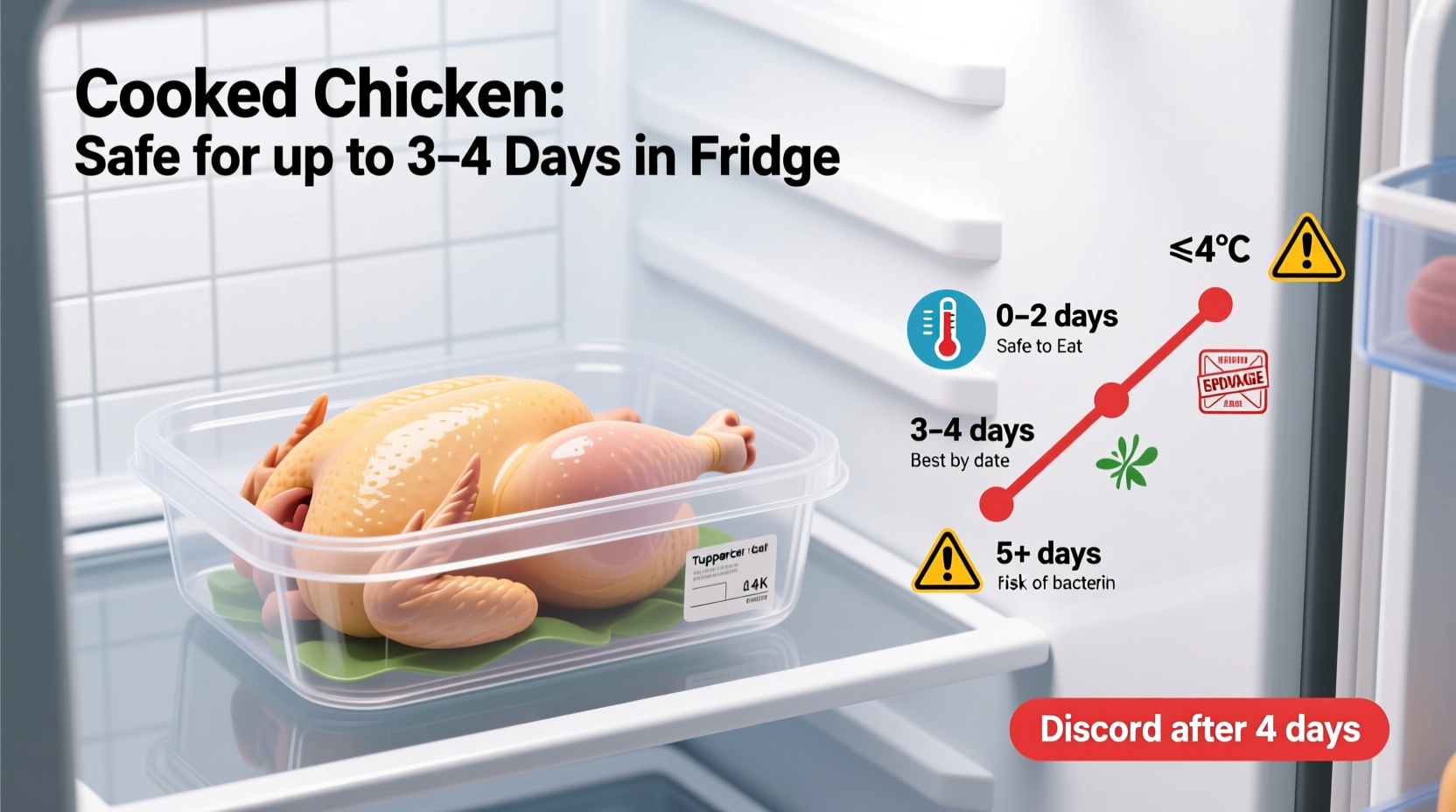Cooked Chicken Fridge Storage: Safe Timeframe Revealed