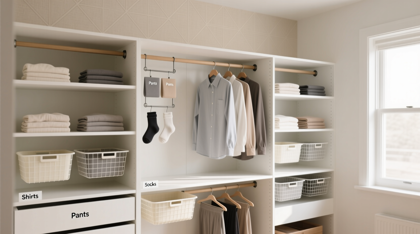 closet organization tips no drill solutions