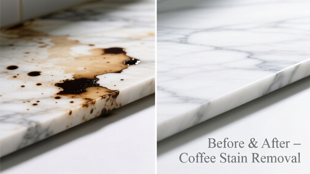 How to Remove Coffee Stains from Marble Countertops