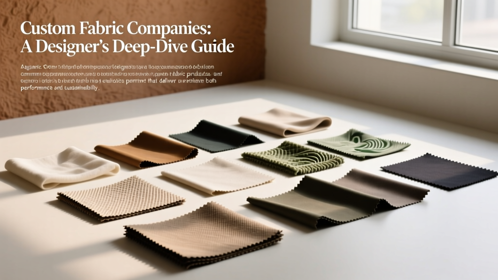 Custom Fabric Companies: A Designer’s Deep-Dive Guide