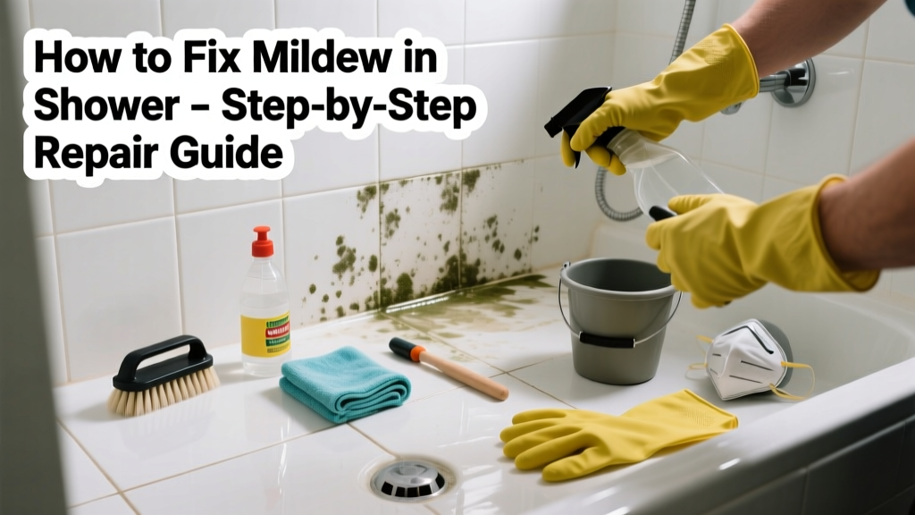 How to Fix Mildew in Shower: Step-by-Step Repair Guide