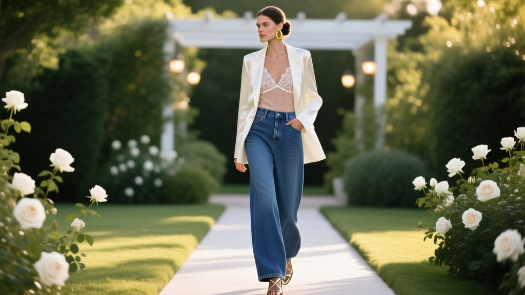 How to Wear Wide Leg Jeans to a Wedding (Stylishly)