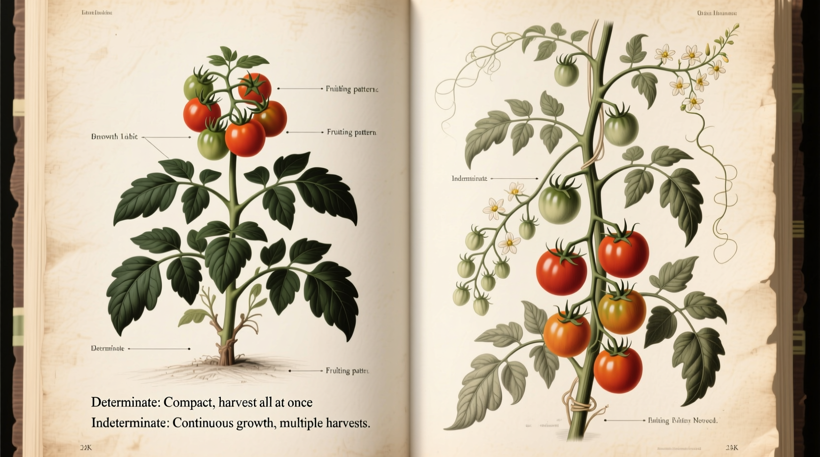 understanding determinate and indeterminate tomato varieties