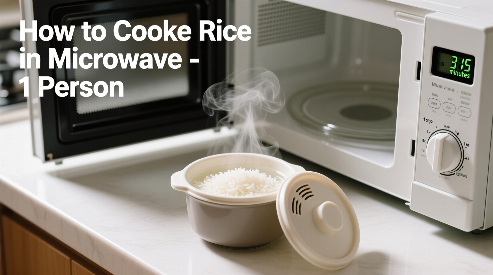 how to cook rice in microwave for 1 person