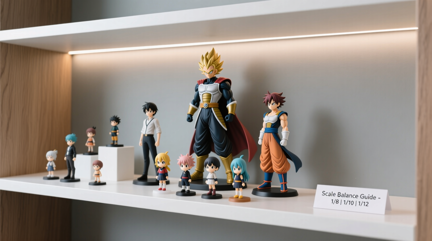how to choose the right anime figure scale for shelf display balance