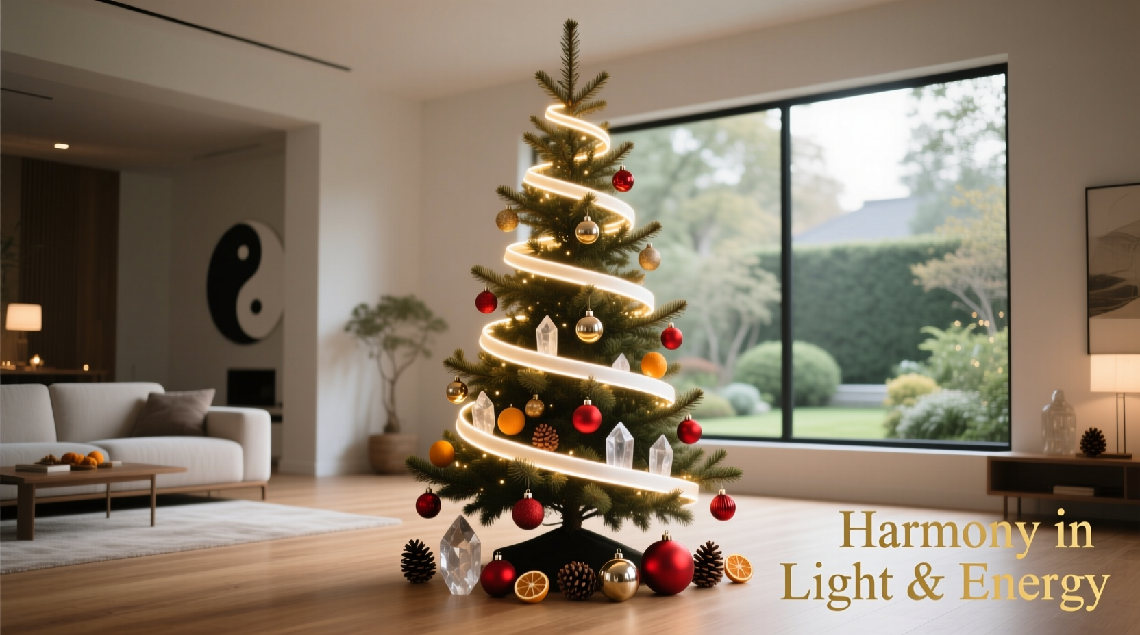 how to incorporate feng shui principles into christmas tree placement and lighting flow