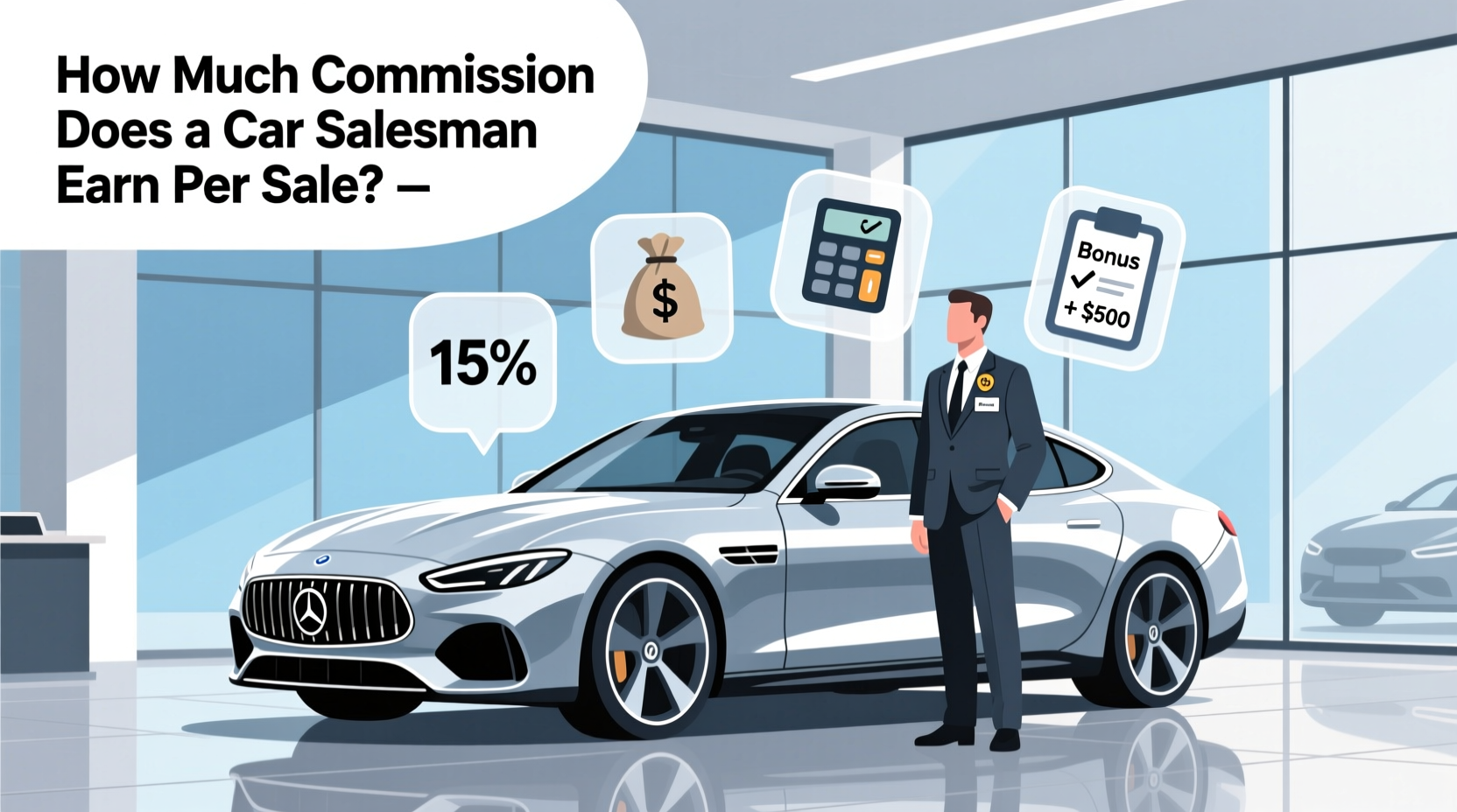 how much does a car salesman make on a sale