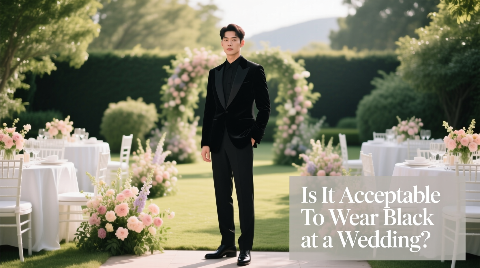 is it acceptable to wear black at a wedding