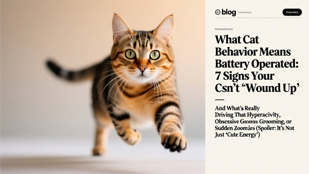 What Cat Behavior Means Battery Operated