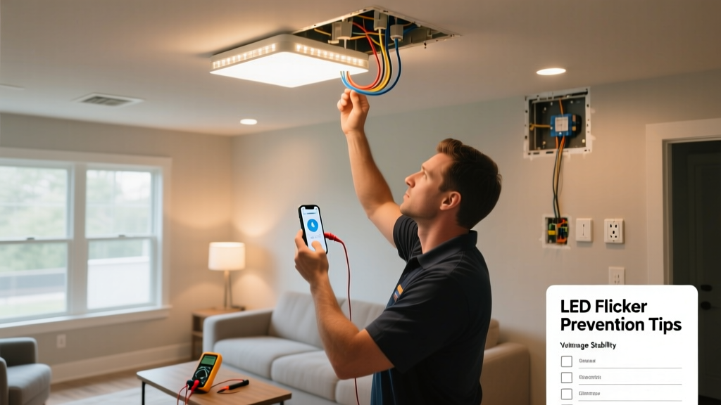 How to Prevent LED Light Flickering in Home Lighting