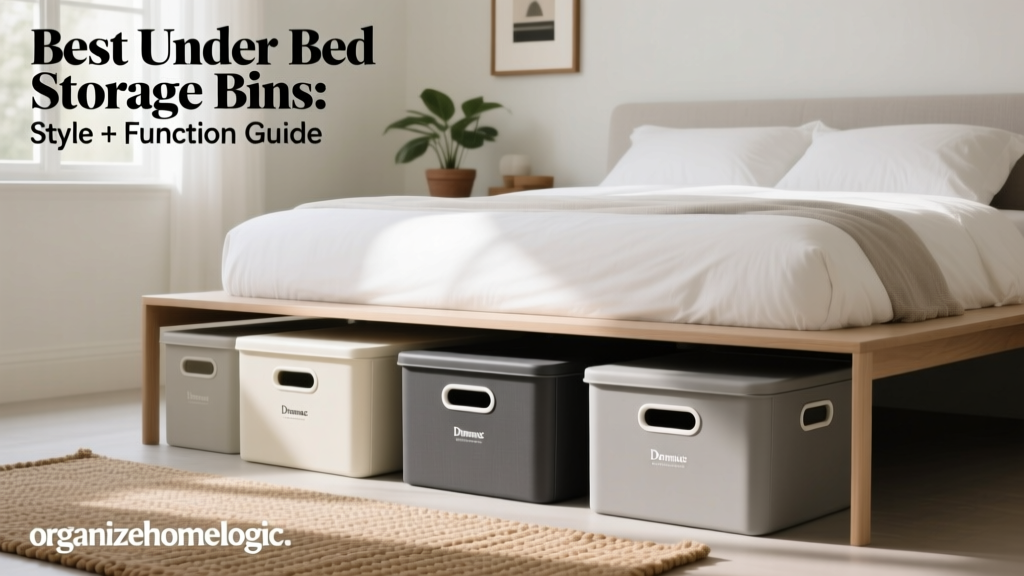 Best Under Bed Storage Bins: Style + Function Guide
