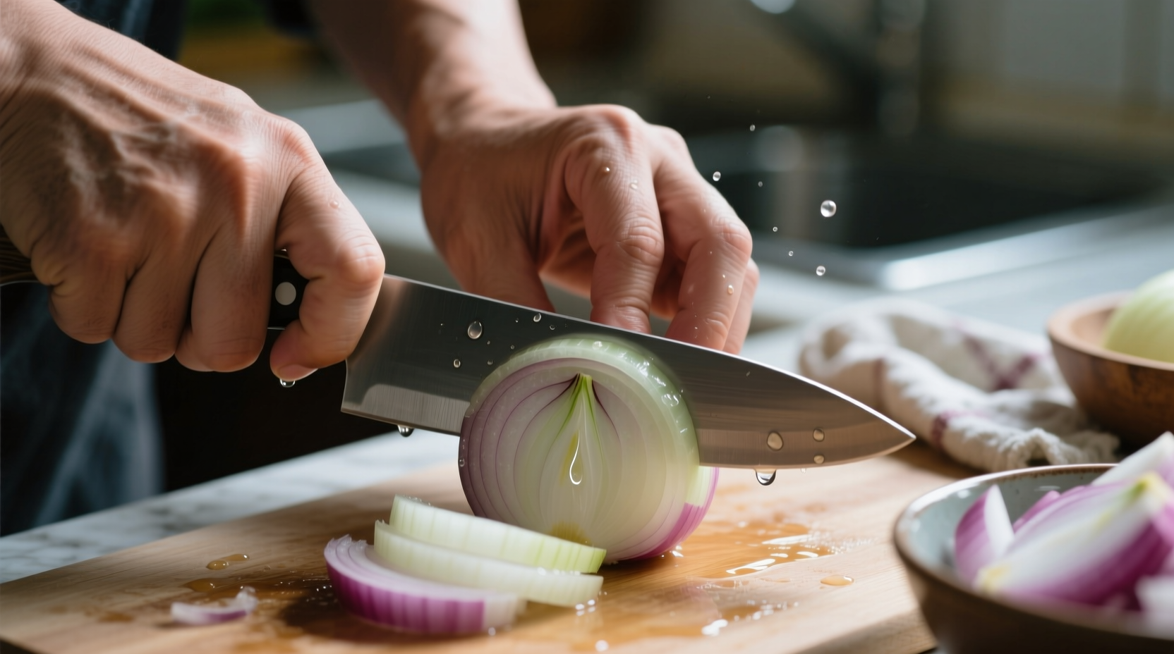 how to avoid crying when chopping onions