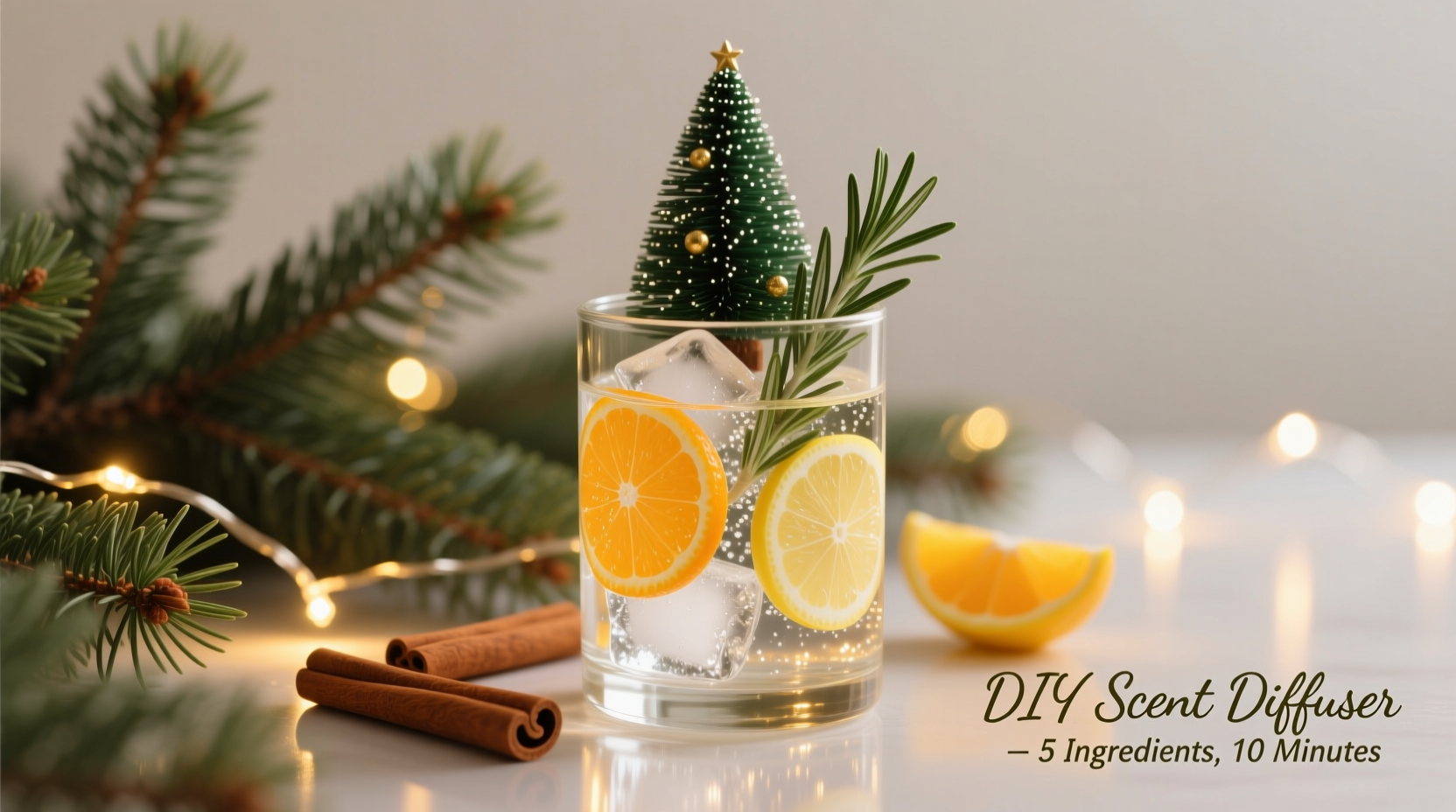 how to make a scent diffusing christmas tree water additive at home
