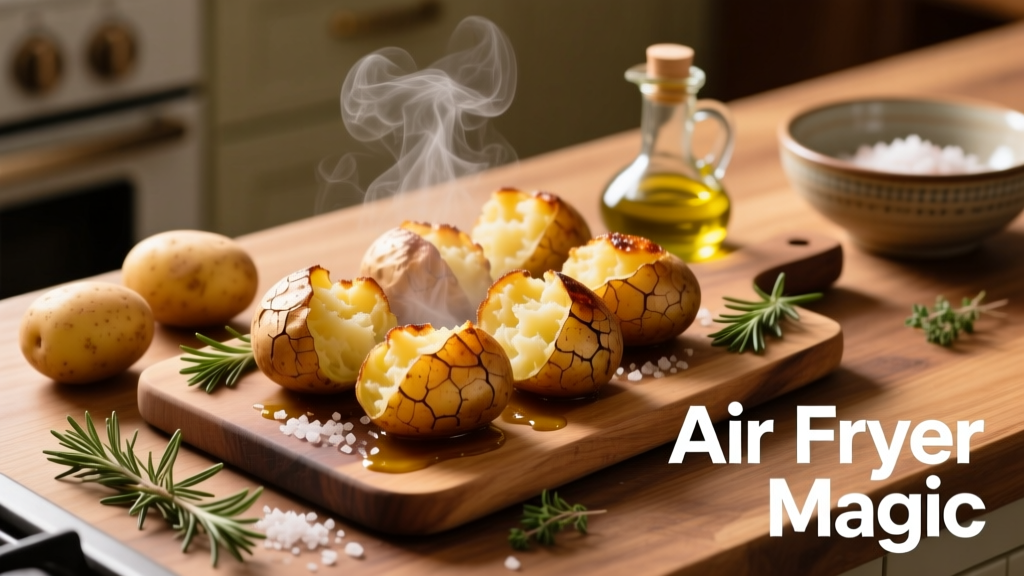 Air Fryer Jacket Potatoes: Crispy Skin, Fluffy Inside