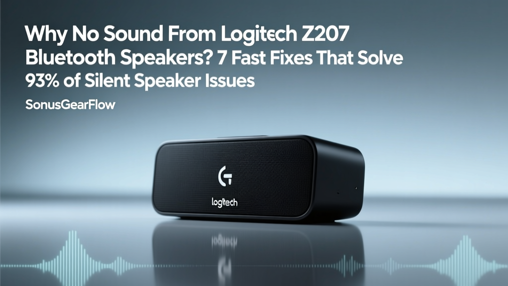 Logitech Z207 No Sound Fixes (2026)