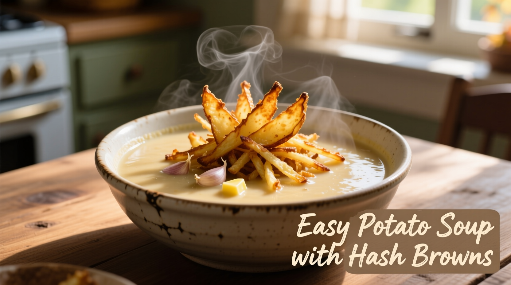 Easy Potato Soup with Hash Browns Recipe in 30 Minutes