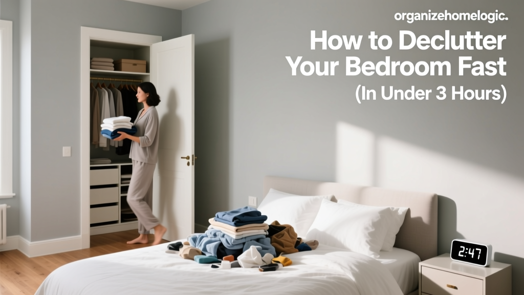 How to Declutter Your Bedroom Fast (In Under 3 Hours)