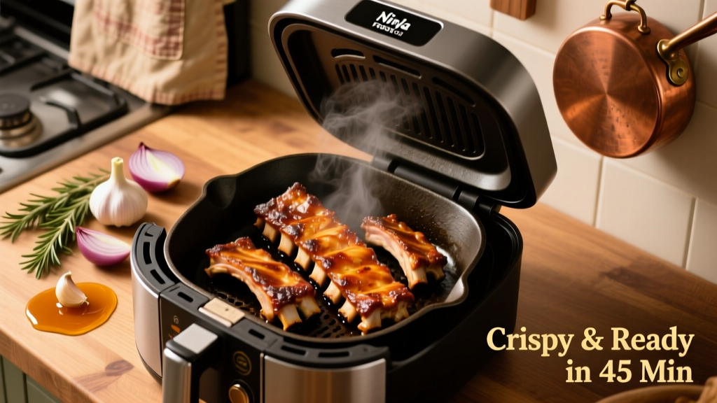 Crispy Country Style Ribs in Ninja Foodi Grill