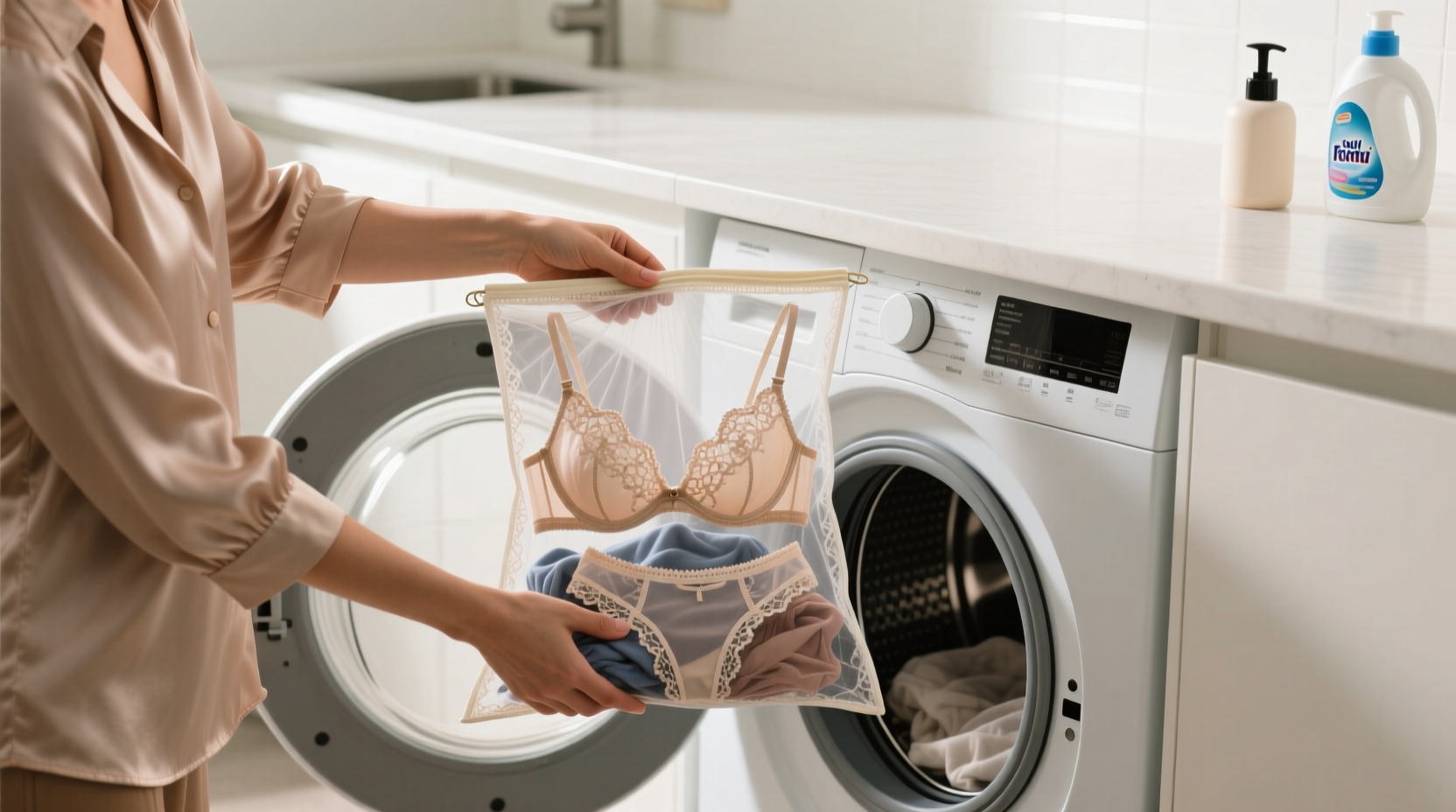 how to wash your clothes with lingerie bags