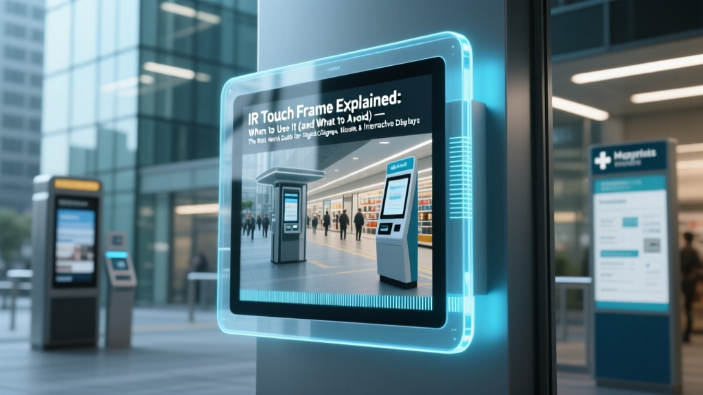 IR Touch Frame Explained: When to Use It (and What to Avoid) — The Real-World Guide for Digital Signage, Kiosks & Interactive Displays