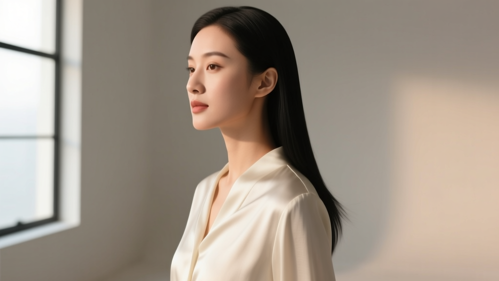 Side profile of a woman