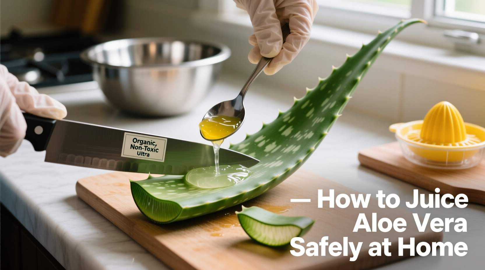 5 Steps to Juice Aloe Vera Safely | TheHomeSprouts